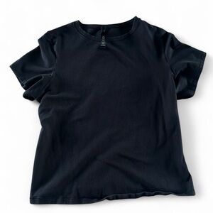 SKIMS Black Short Sleeve Tee